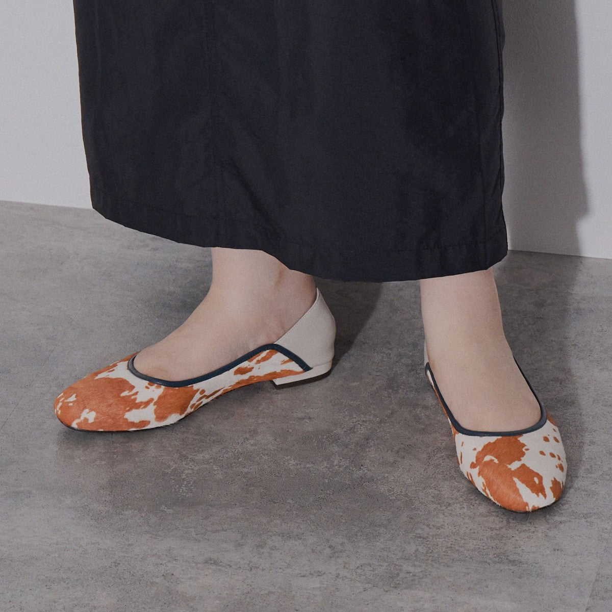 【SALE】異素材コンビバブーシュパンプス/544309