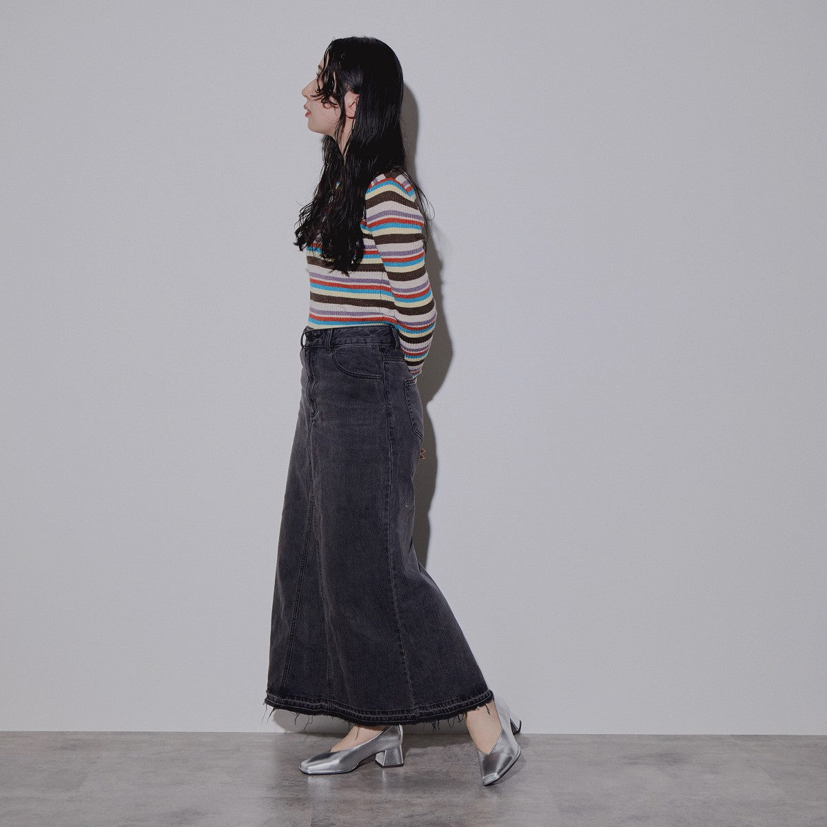 【SALE】Vカットチャンキーヒールパンプス/544311