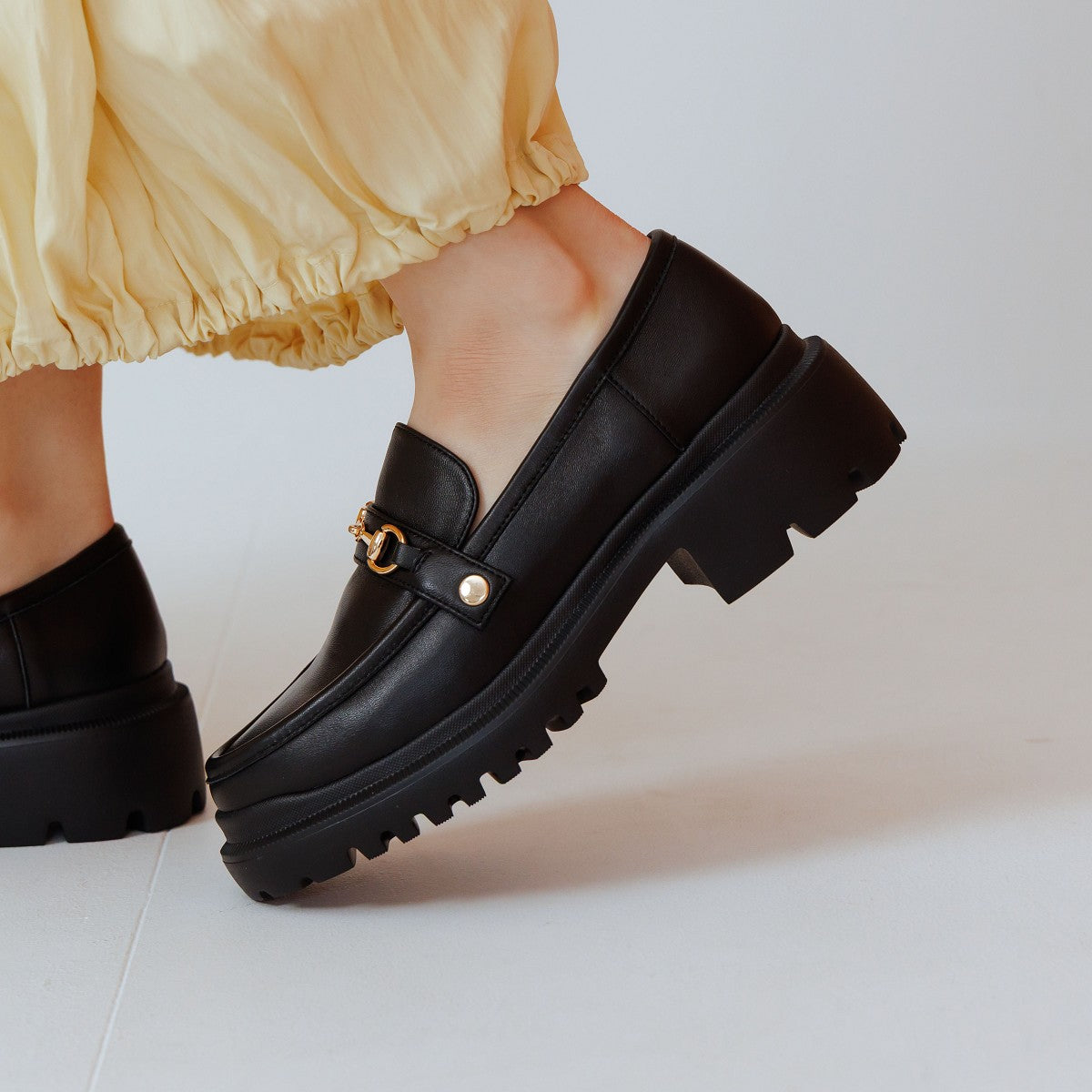 【SALE】3WAYパーツトラックソールローファー/544313