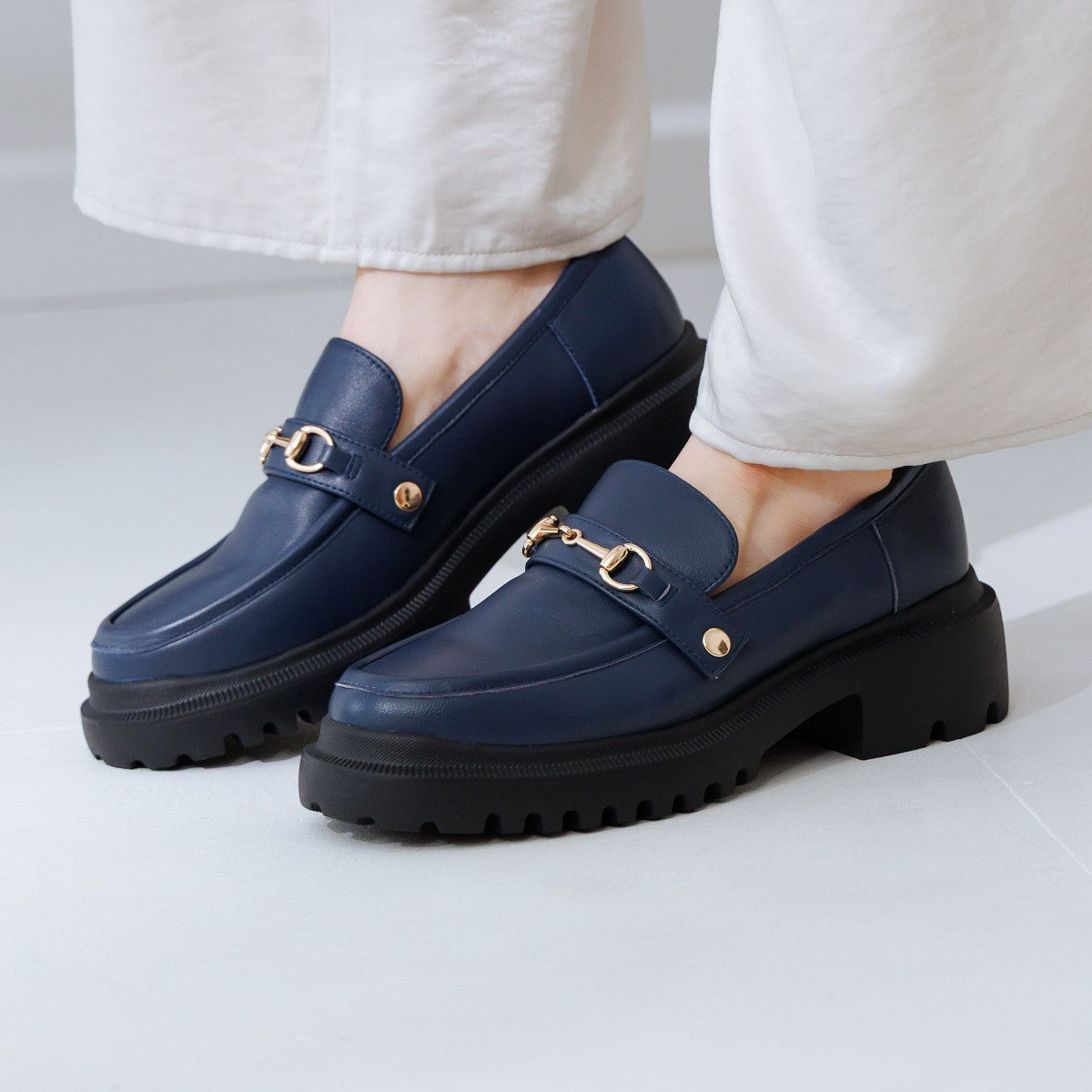 【SALE】3WAYパーツトラックソールローファー/544313