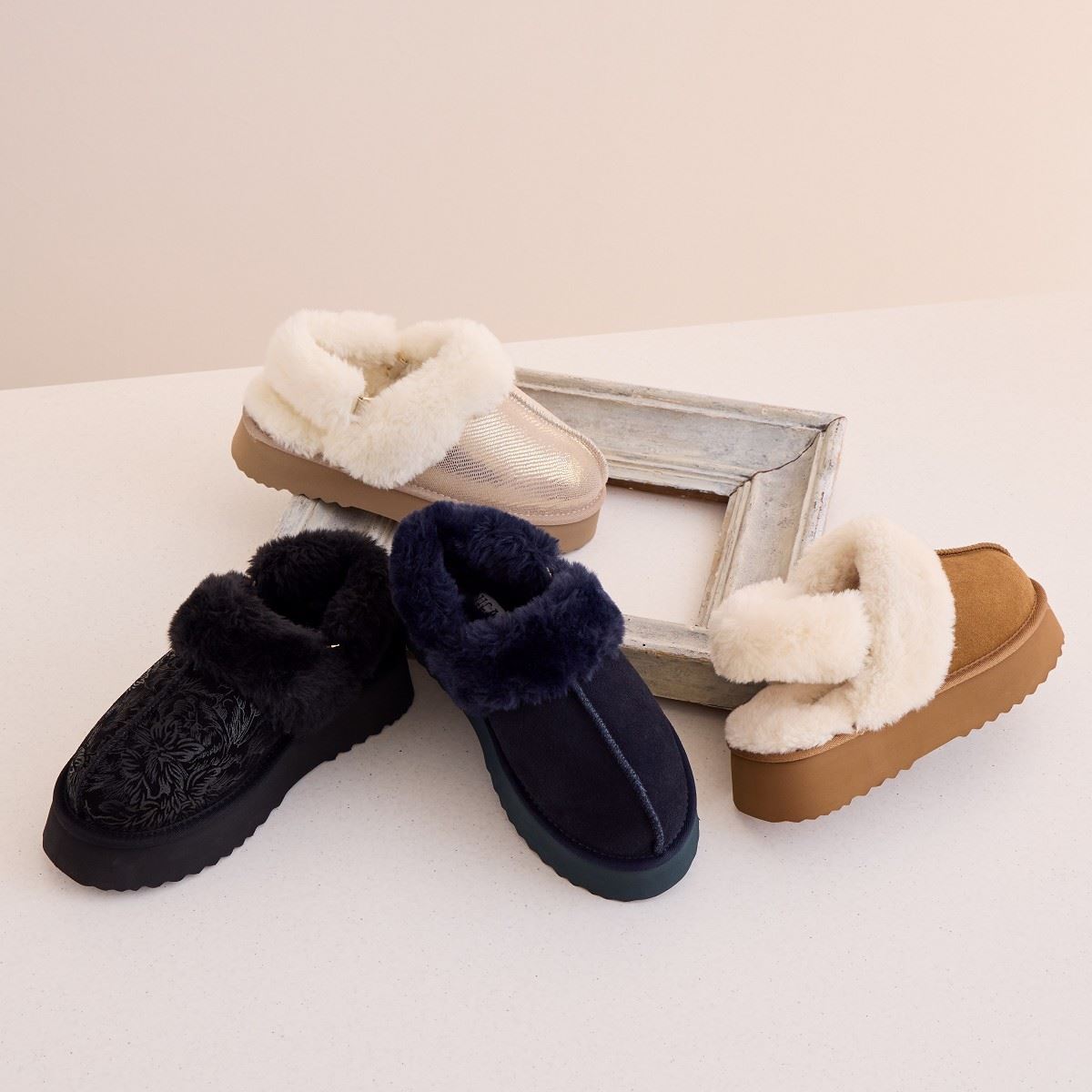 【SALE】新色追加◆ムートンバックストラップサンダル/544319