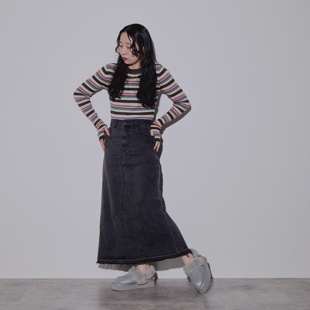 【SALE】新色追加◆ムートンバックストラップサンダル/544319