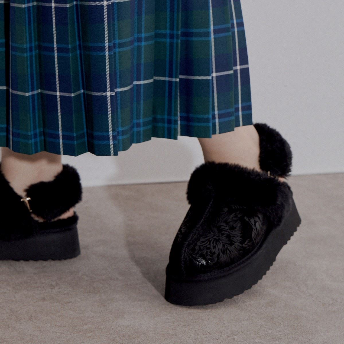 【SALE】新色追加◆ムートンバックストラップサンダル/544319