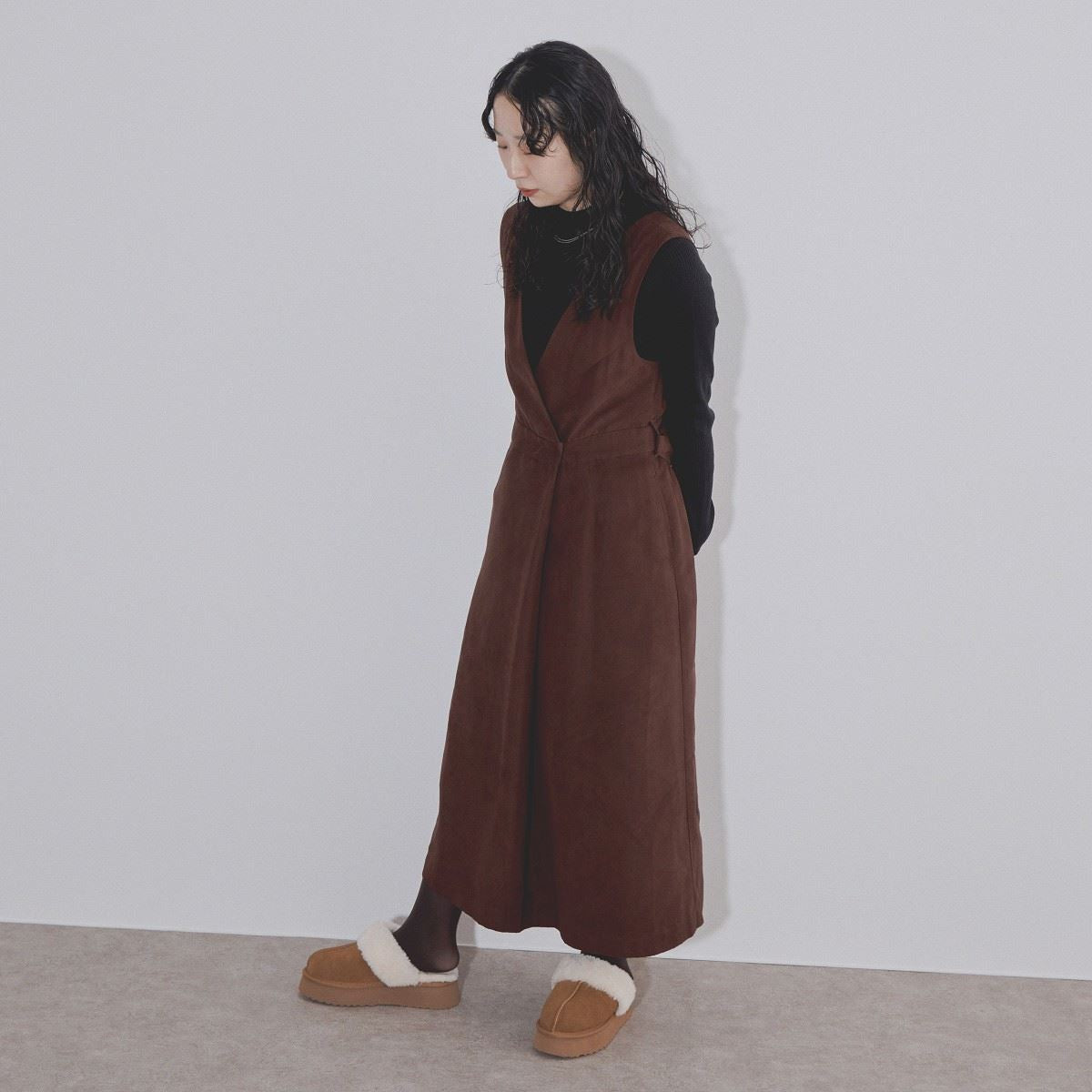 【SALE】新色追加◆ムートンバックストラップサンダル/544319