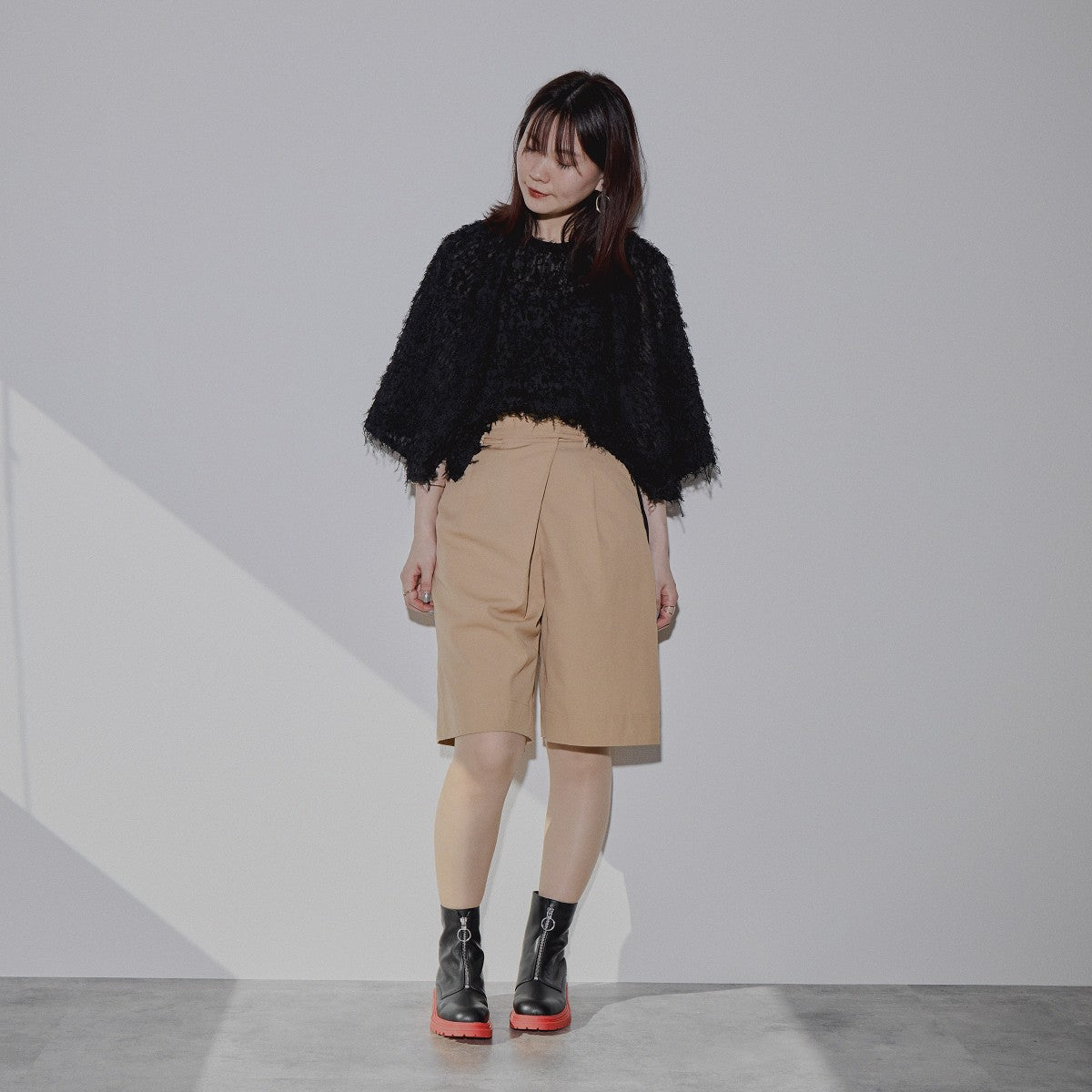 【SALE】厚底センタージップブーツ/544403