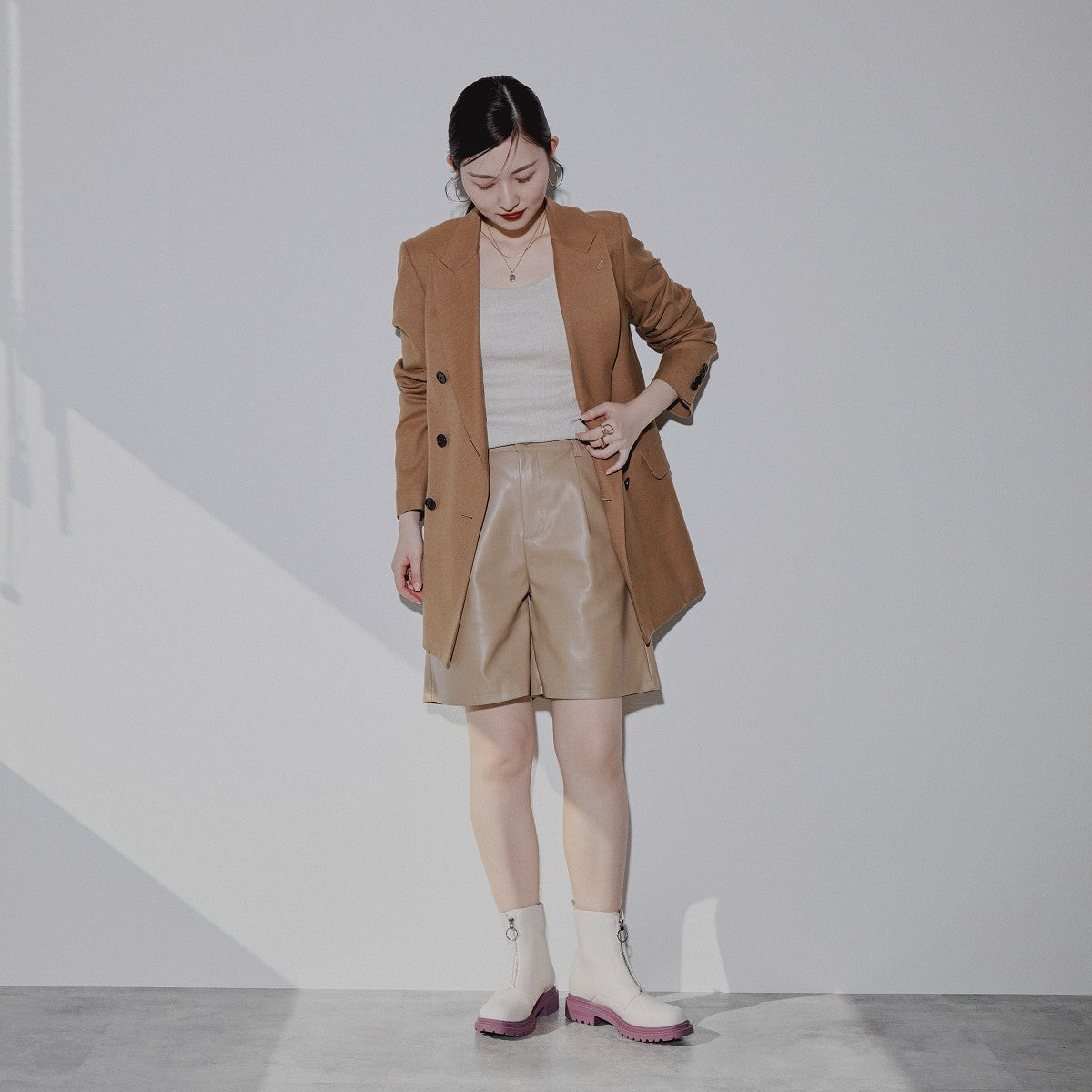 【SALE】厚底センタージップブーツ/544403