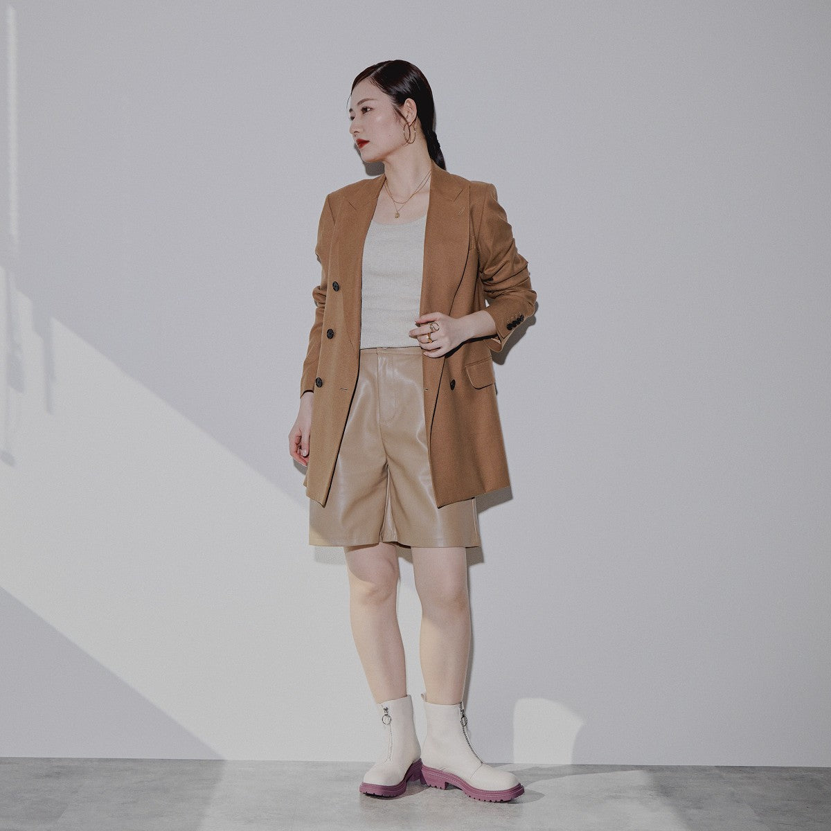 【SALE】厚底センタージップブーツ/544403