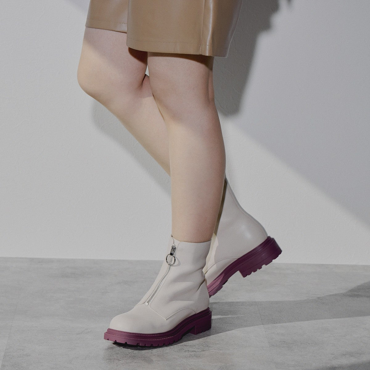 SALE】厚底センタージップブーツ/544403