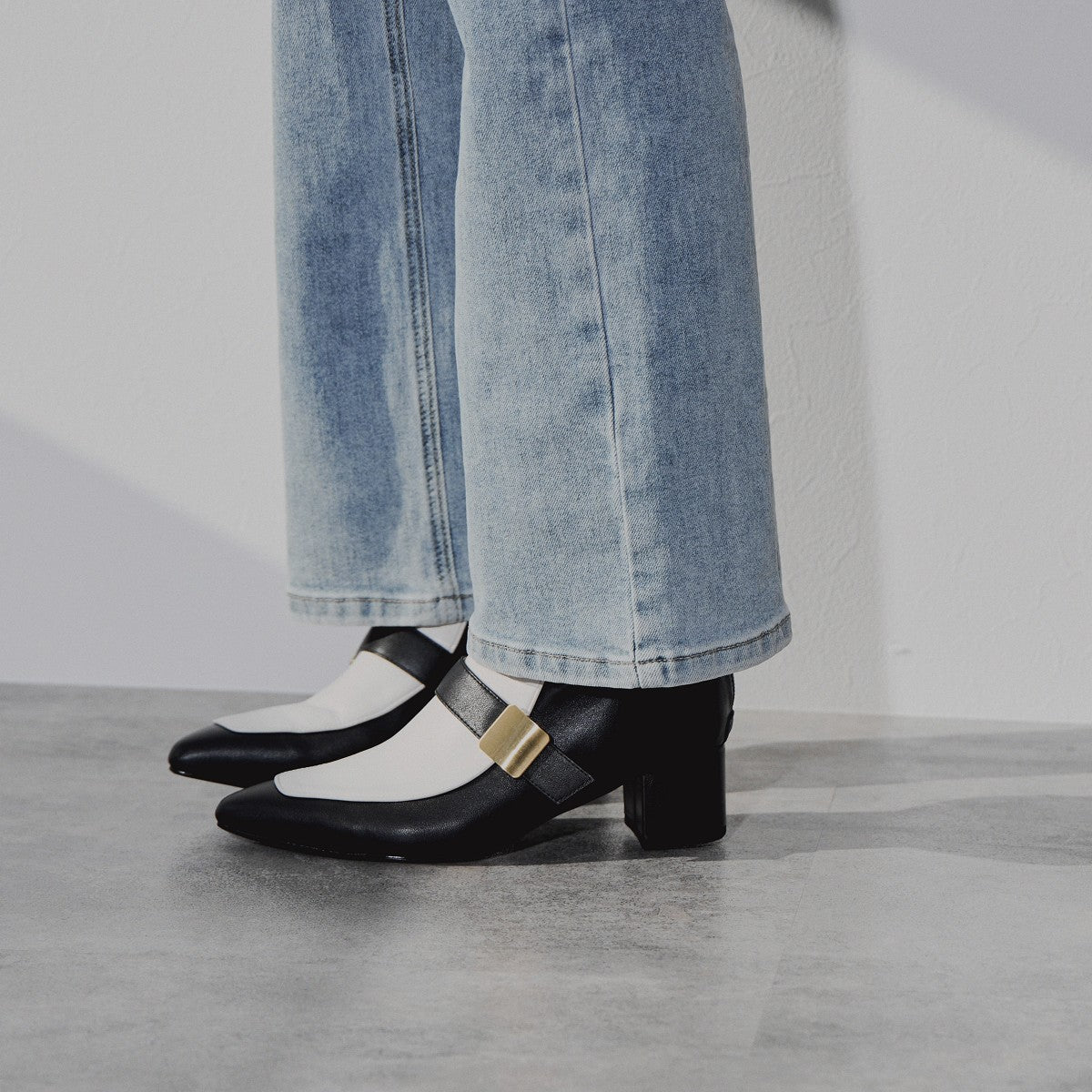 【SALE】メタルパーツポインテッドトゥブーツ/544409