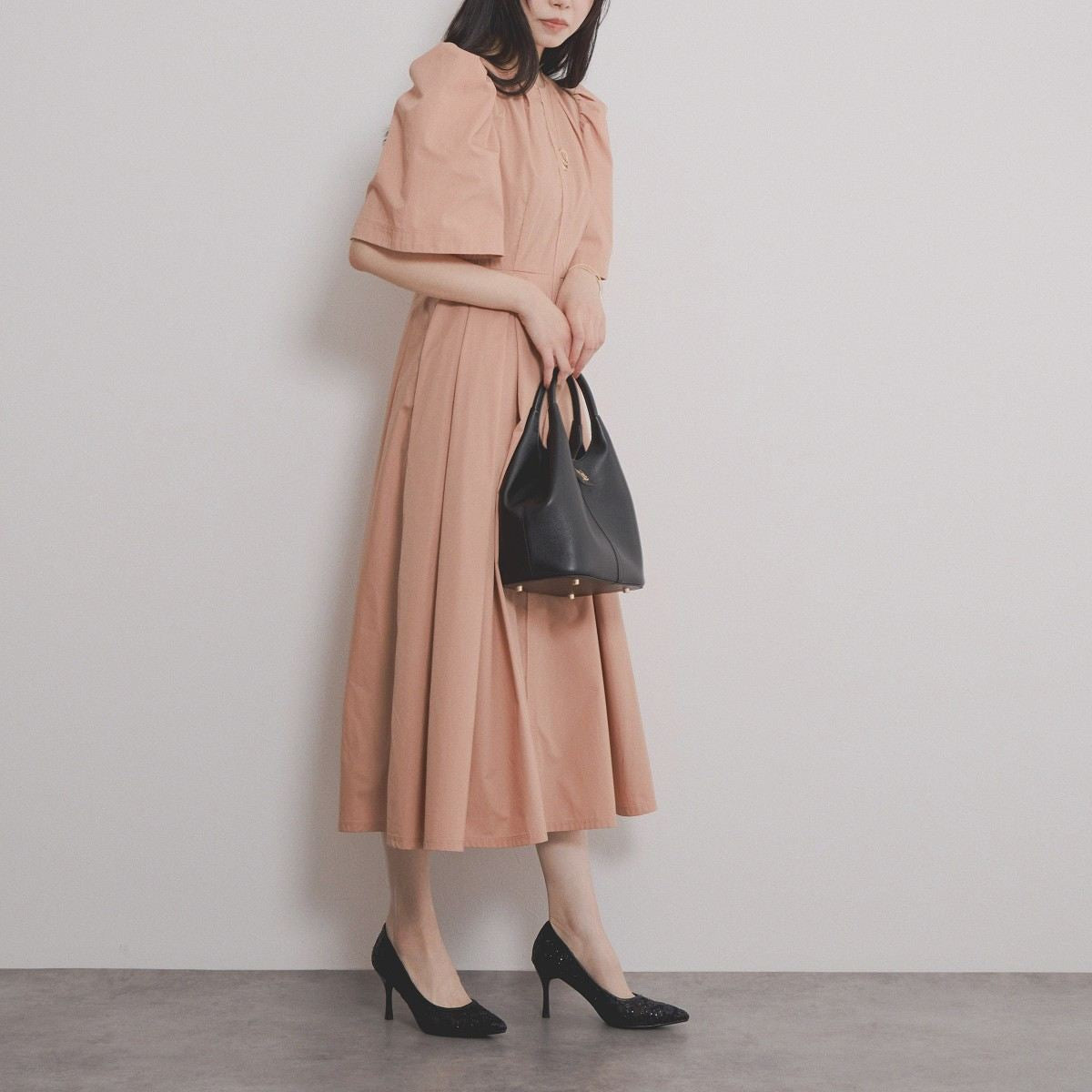 【SALE】チュールヒールパンプス/554103