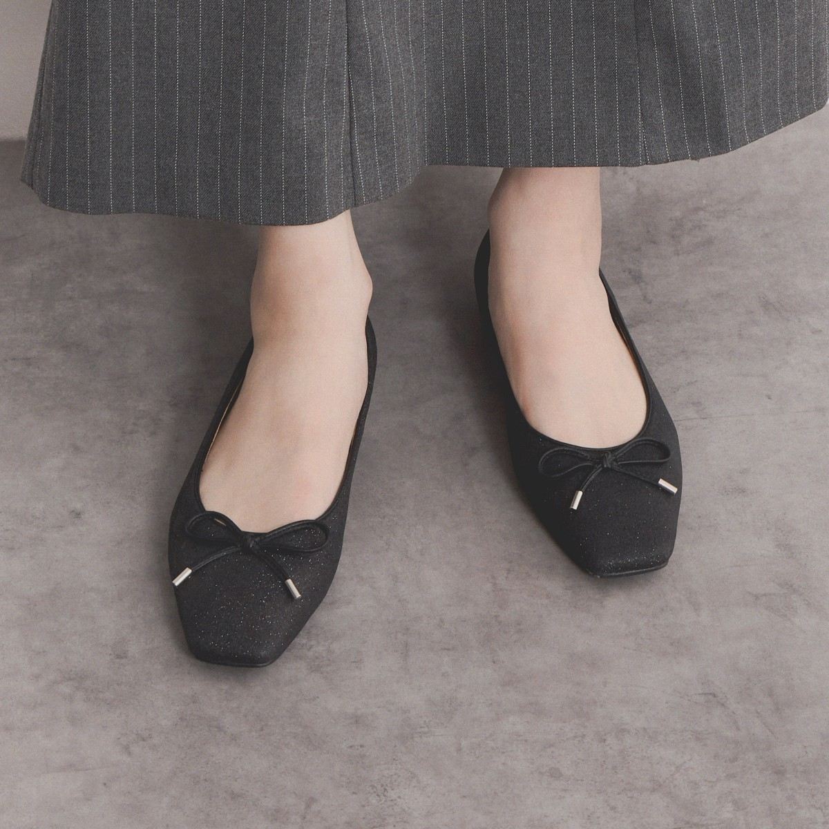 25AW新色】グリッターバレエパンプス/554105