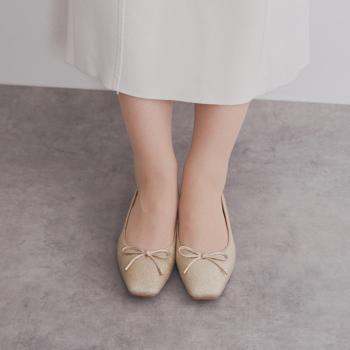 25AW新色】グリッターバレエパンプス/554105