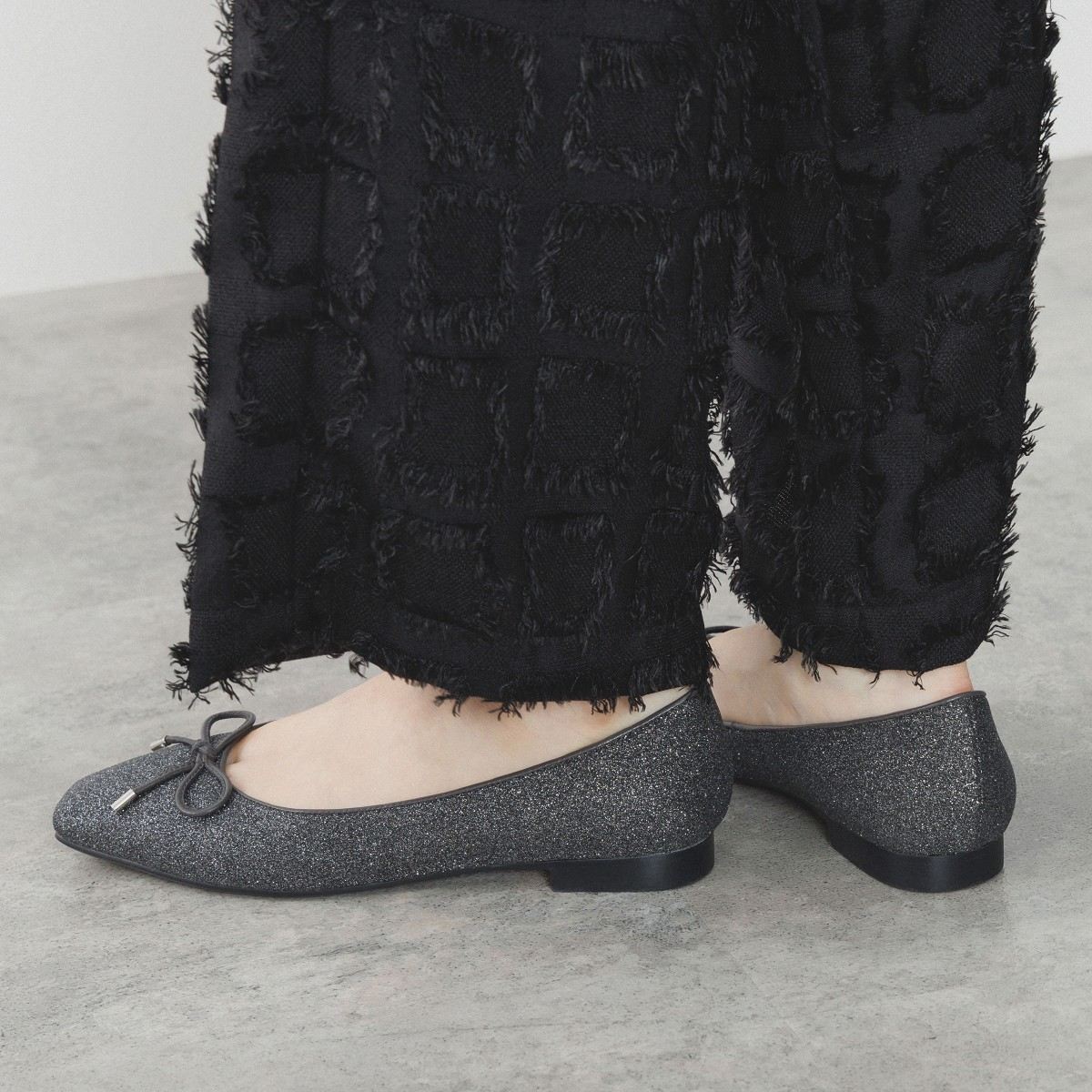 25AW新色】グリッターバレエパンプス/554105