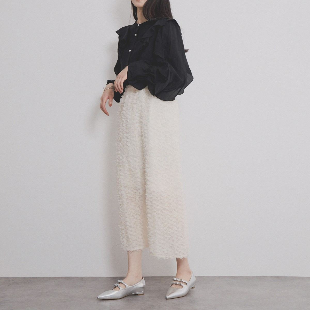 【SALE】ダブルリボンポインテッドトゥパンプス/554107
