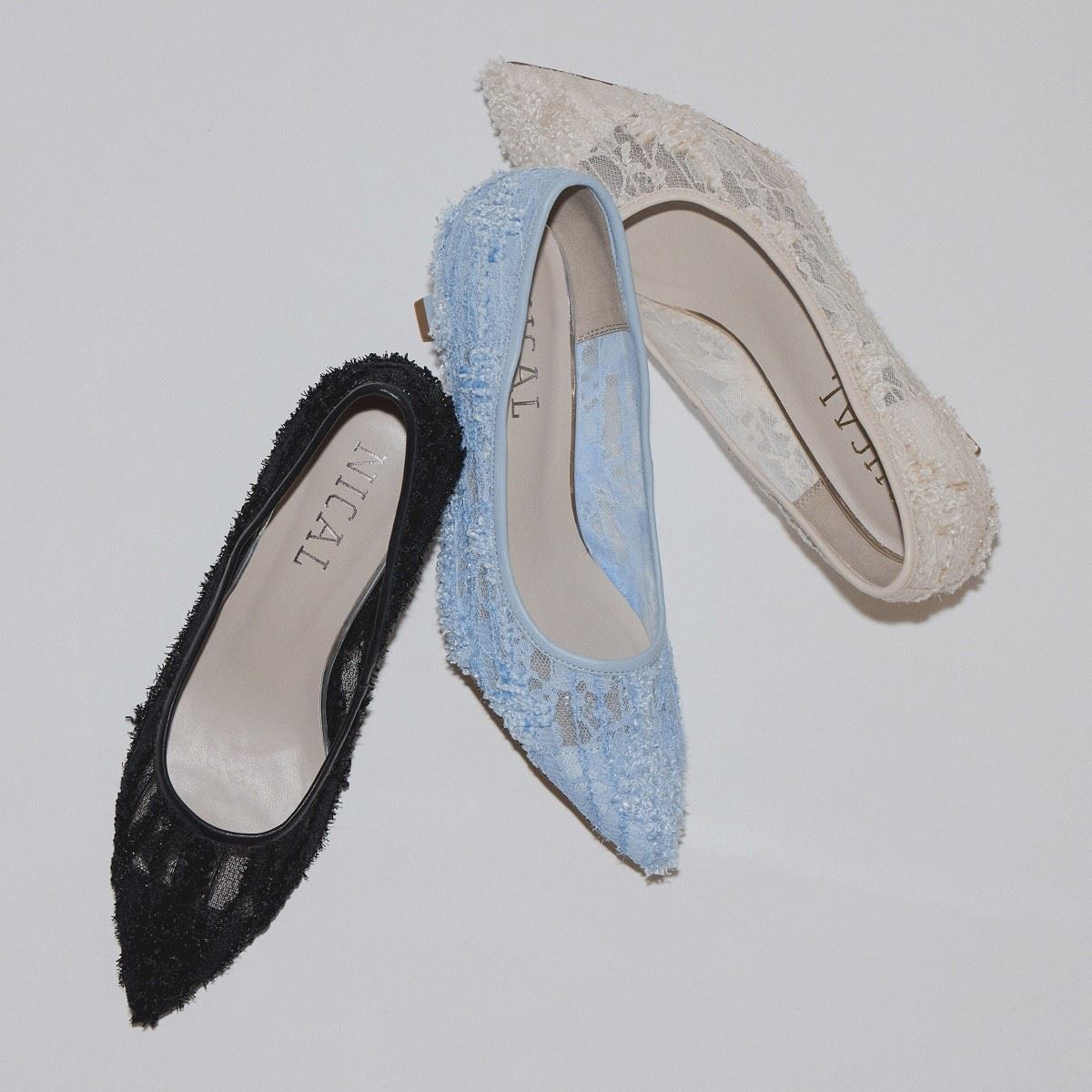 【SALE】フリンジチュールパンプス/554108