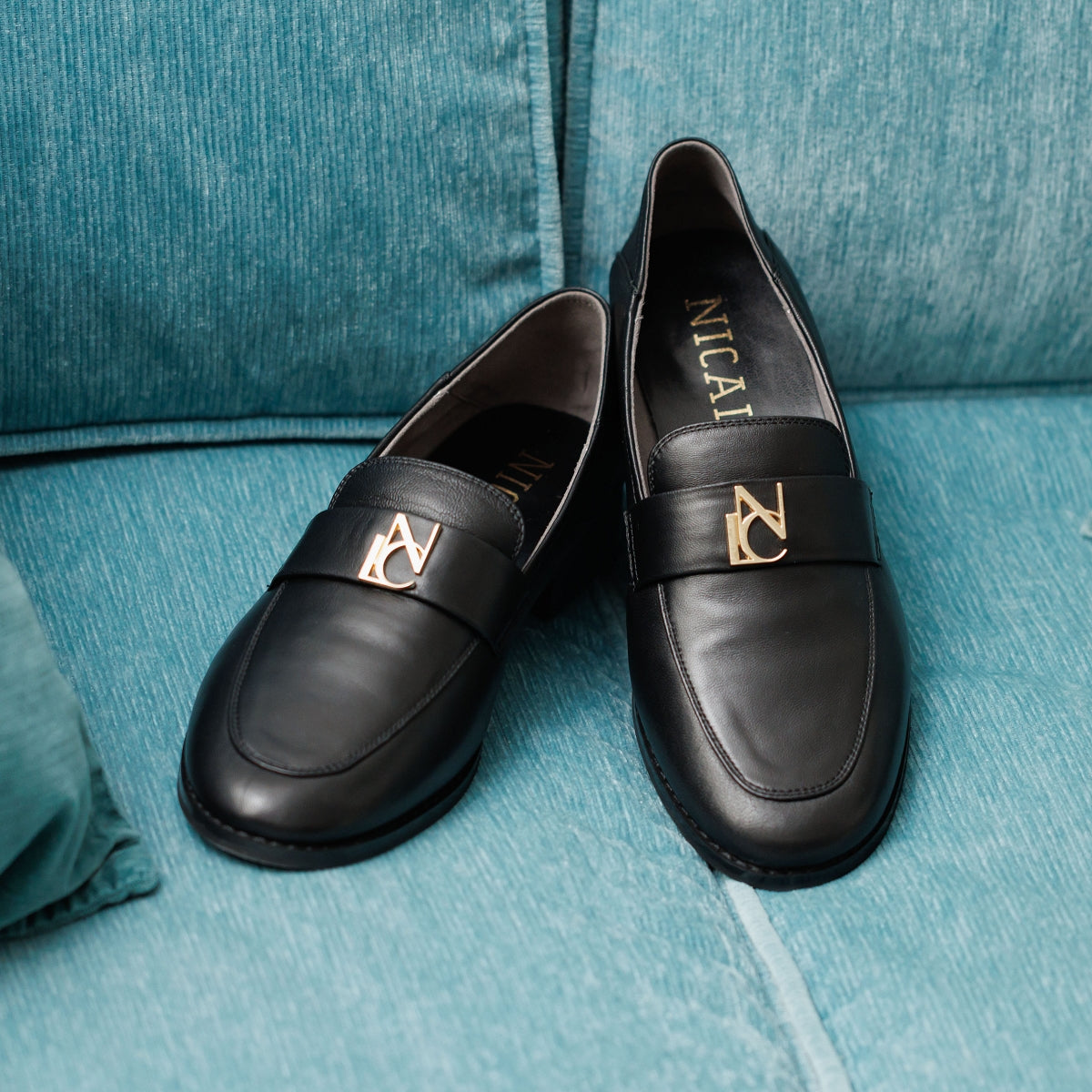 NICALロゴ入りローファー/554109