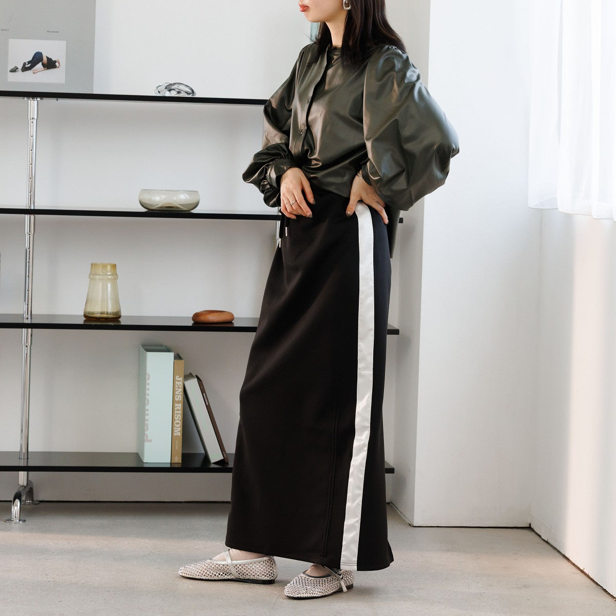 【SALE】ラインストーン付きメッシュパンプス/554110