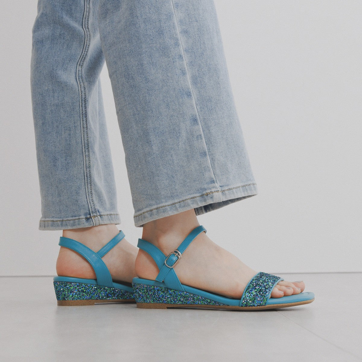 【SALE】ストラップグリッターサンダル/554208