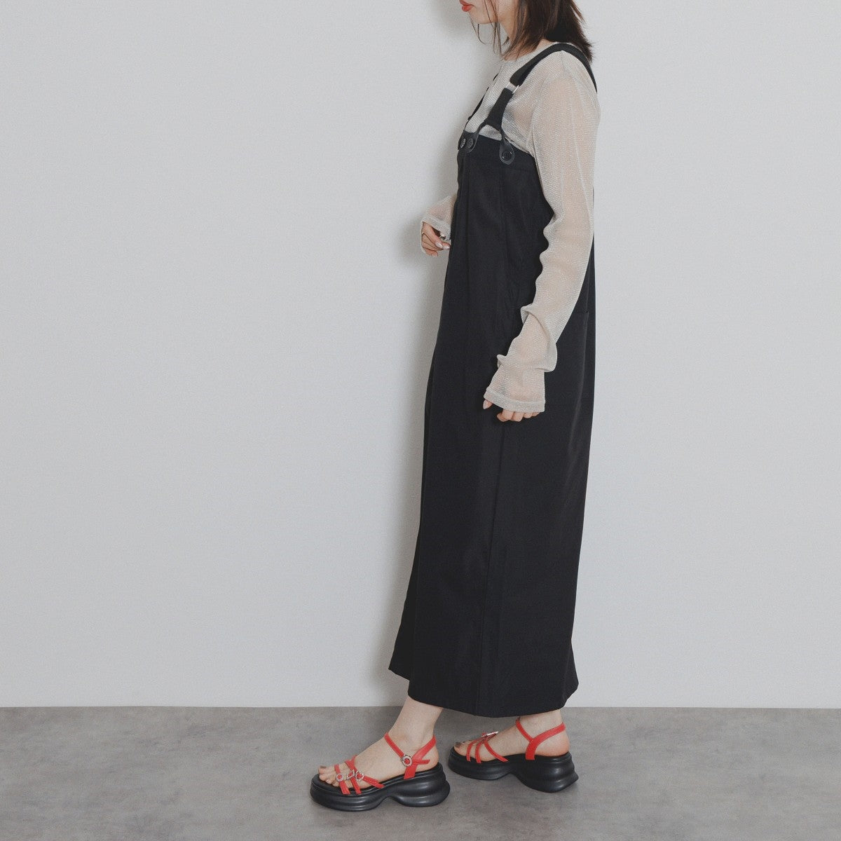 【SALE】ビジュークロスストラップサンダル/554212