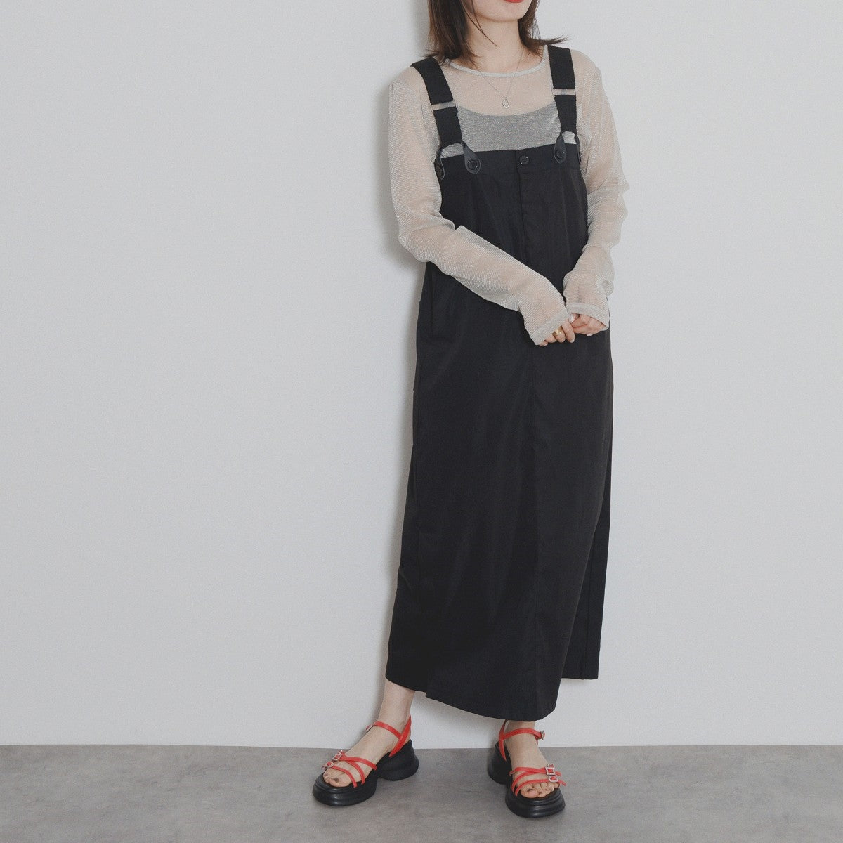 【SALE】ビジュークロスストラップサンダル/554212