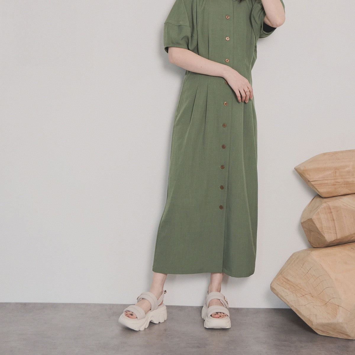 【SALE】ダブルベルトパデットサンダル/554216