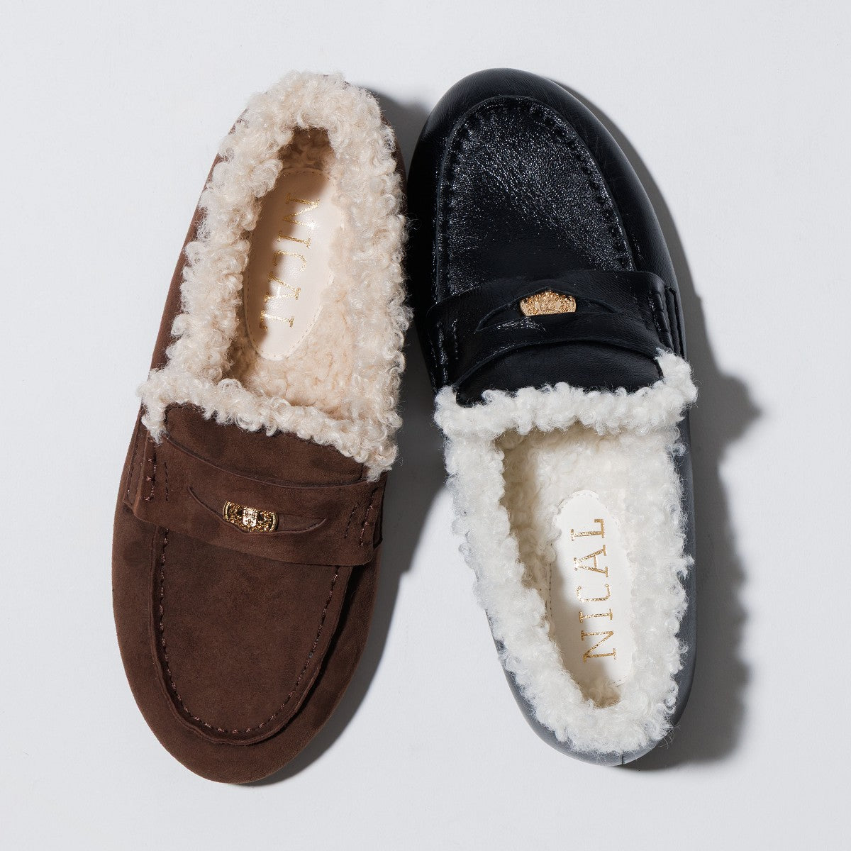 【25AW】カーリーファーコインローファー/554302