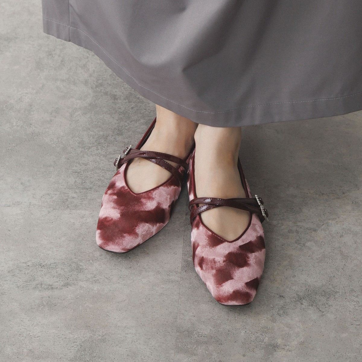 25AW】ダブルストラップメリージェーンパンプス/554306