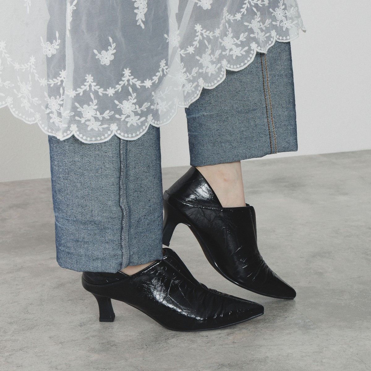 //専用//未使用25cm HIMIKO ベージュ ポインテッドトゥ シューズ 2足お買い上げでさらに10%OFF！】 ポインテッドトゥフラット