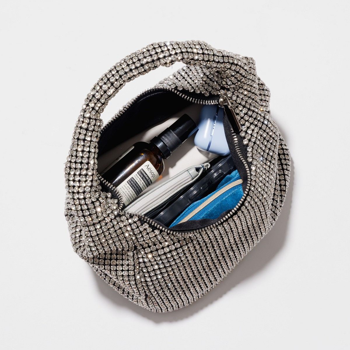 25AW】ラインストーンワンハンドルバッグ/554381