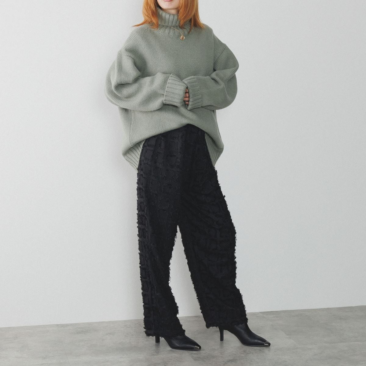 【25AW】トゥキャップヒールショートブーツ/554400