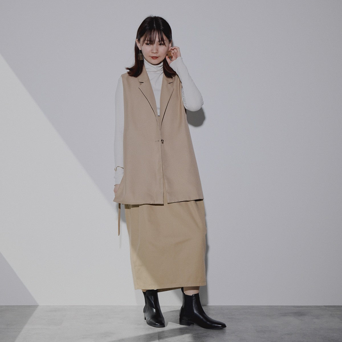 25AW】サイドゴアショートブーツ/554403