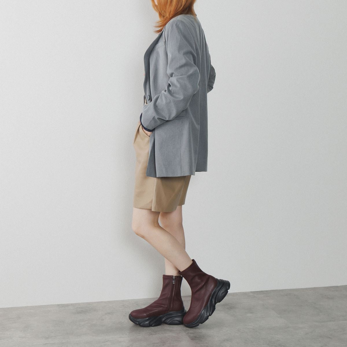 25AW】ボリュームソールストレッチブーツ/554415