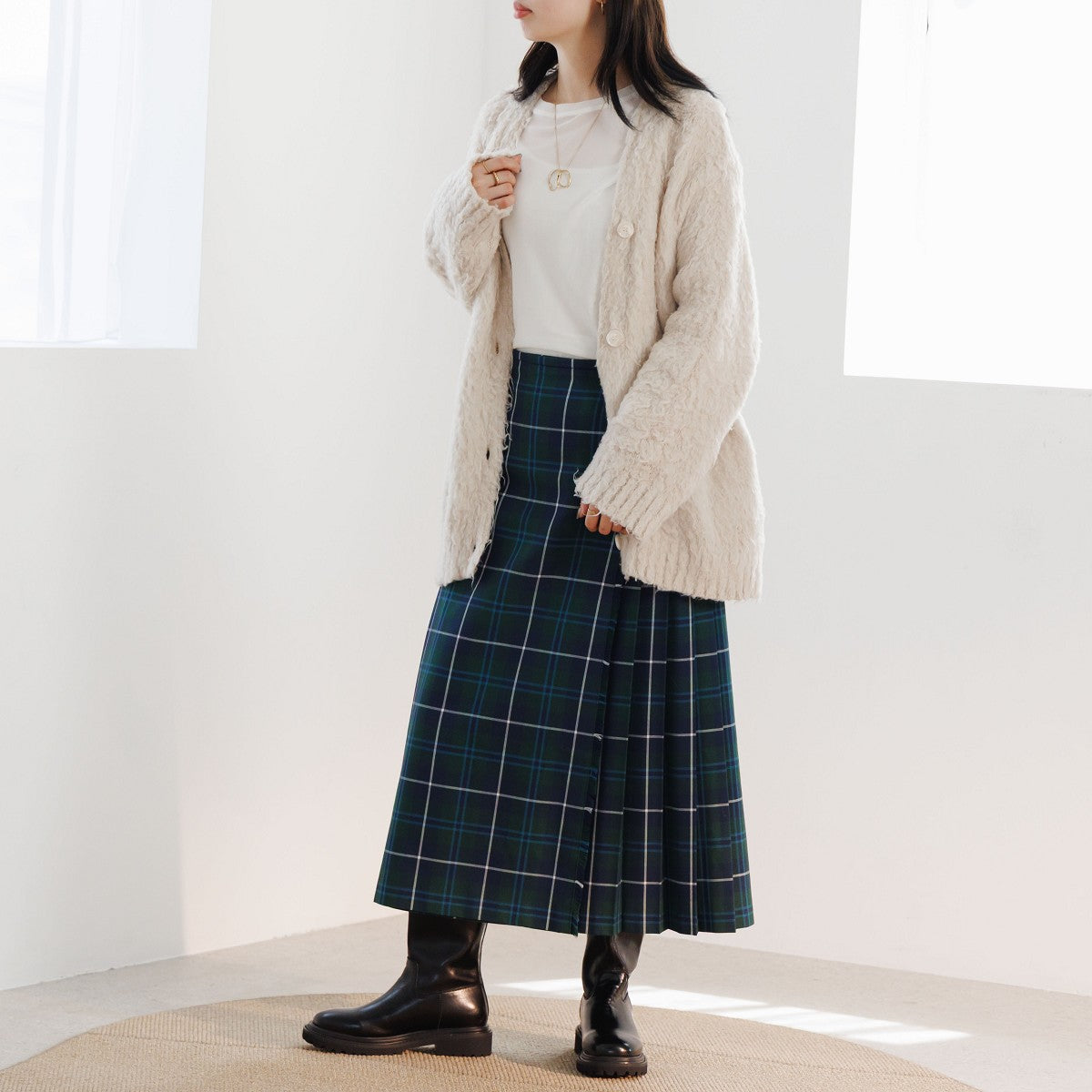 【25AW】トラックソールロングブーツ/554419