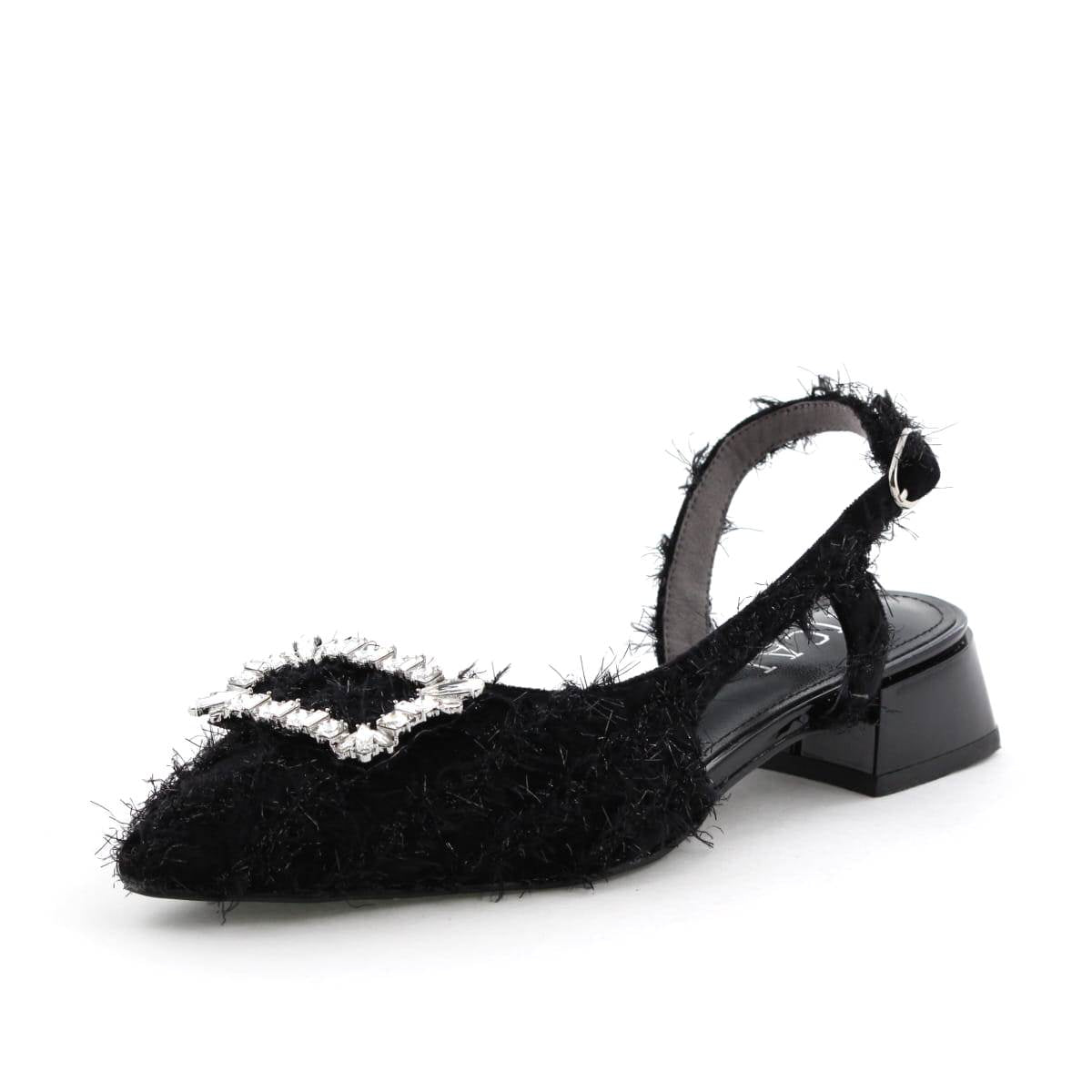 【SALE】ビジュー付きバックストラップパンプス/554502