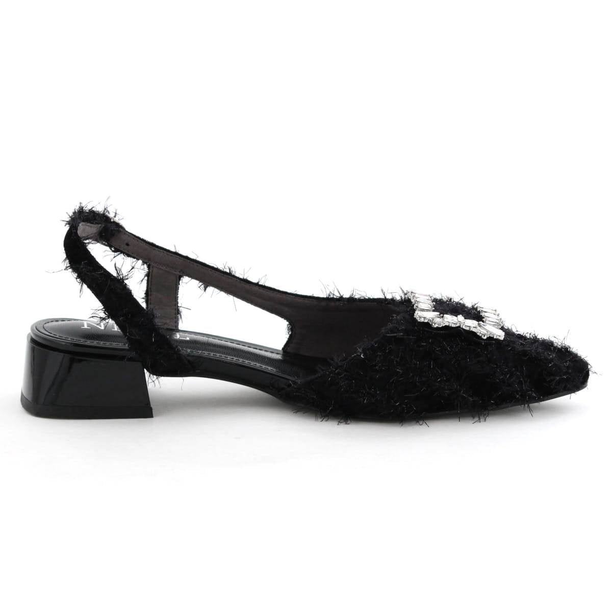 【SALE】ビジュー付きバックストラップパンプス/554502