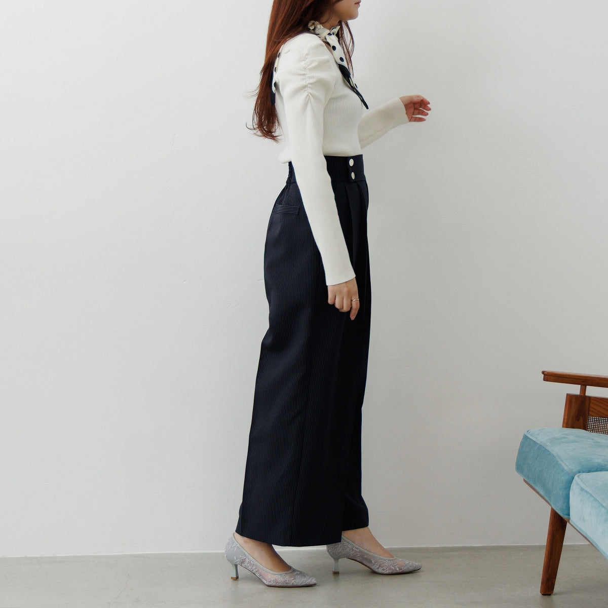 ゆりみり 【美品・現行モデル】 定価：¥156,200 レースパンプス 26SS】レースパンプス/564103