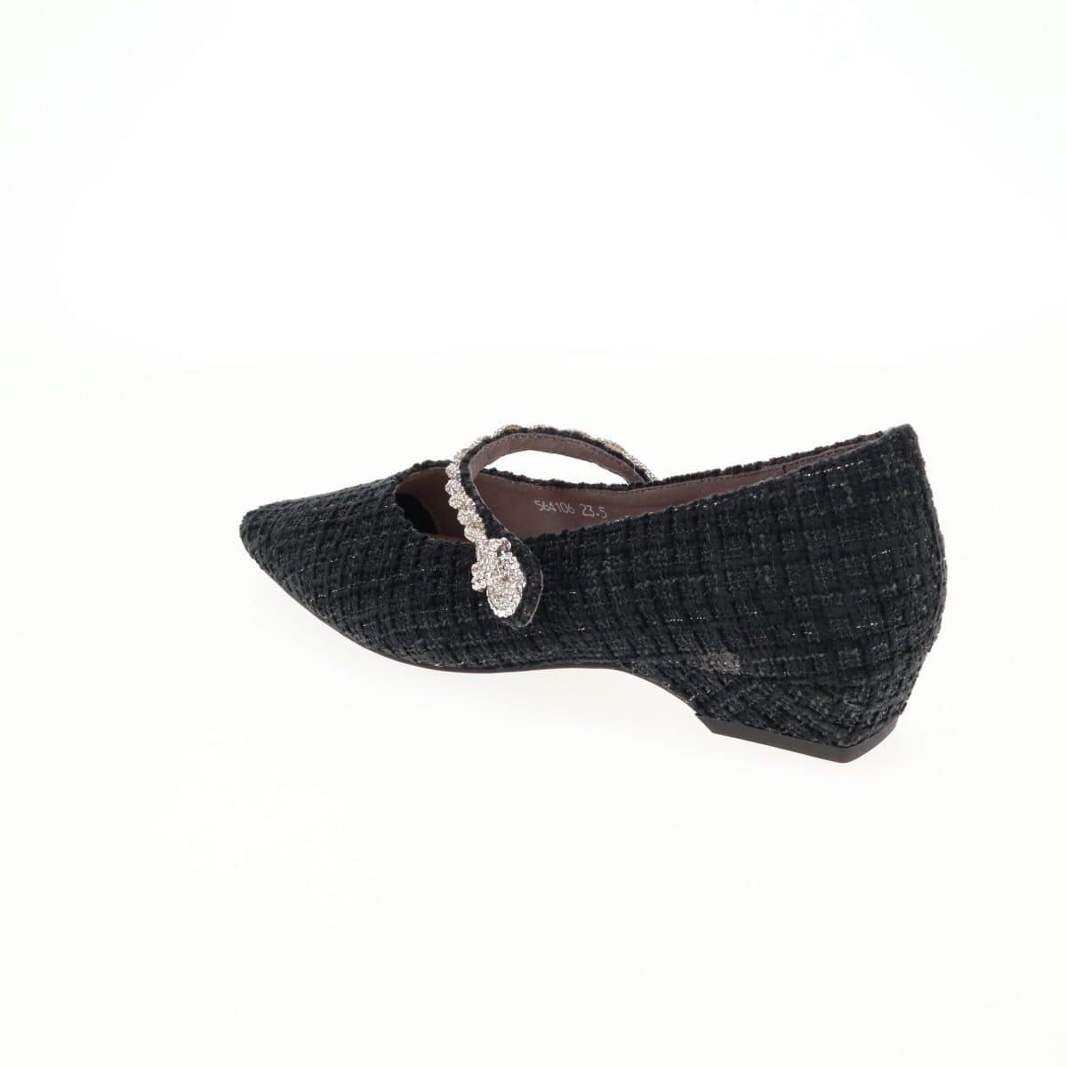 【26SS】ビジューストラップツィードパンプス/564106