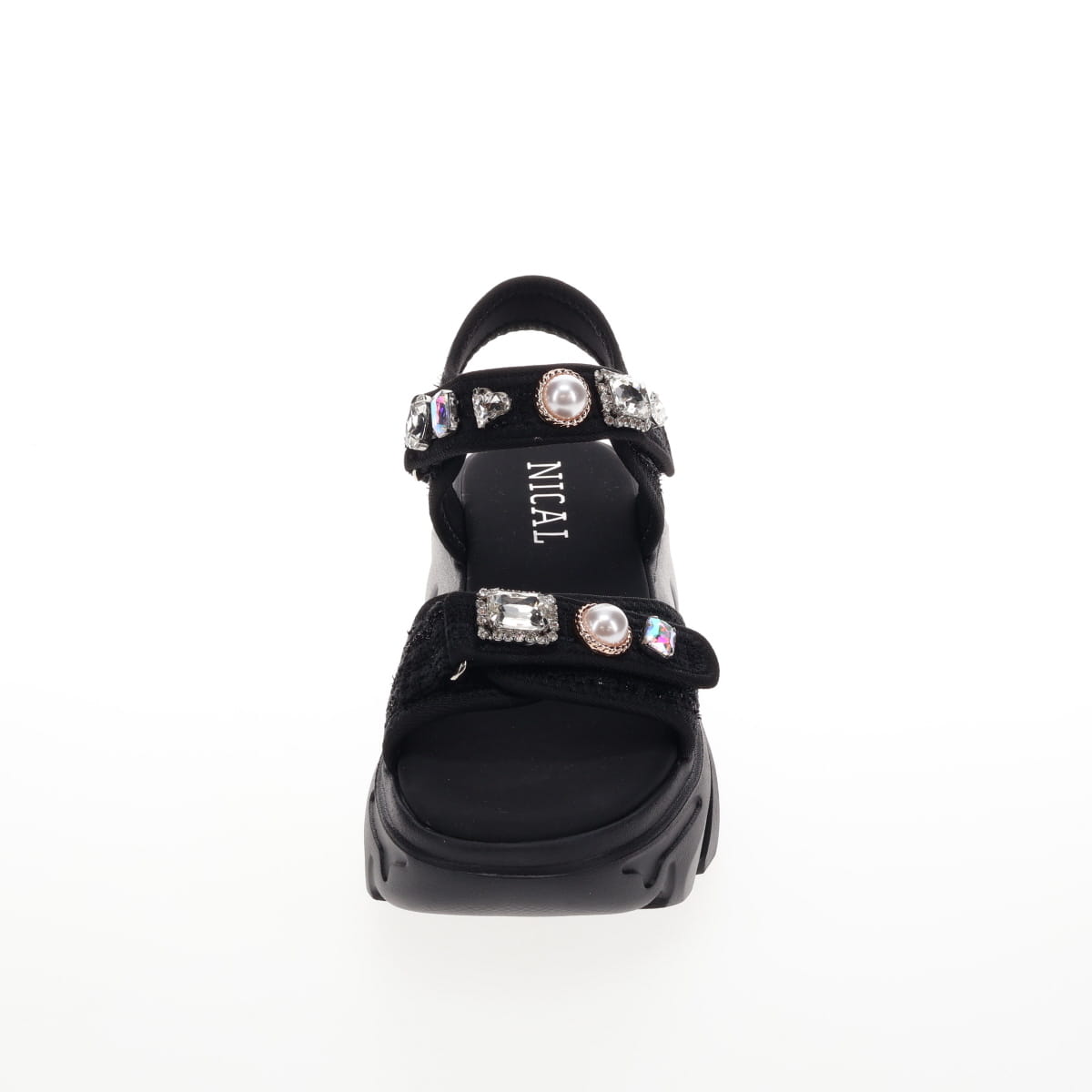SALE】【26SS】ビジューアクセントツィードサンダル/564201