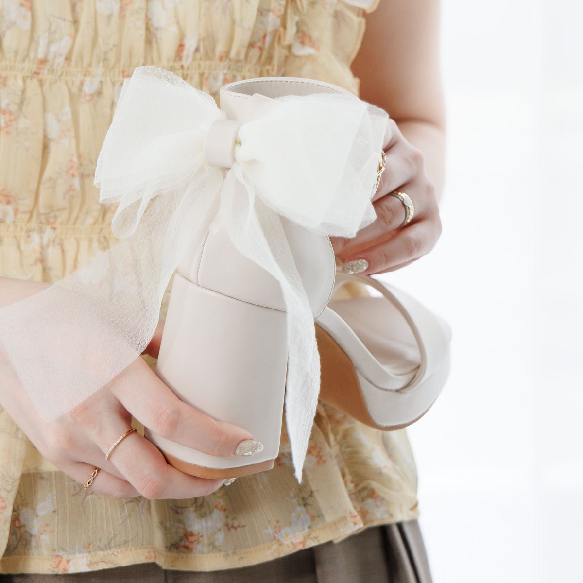 【26SS】2WAYバックリボンアンクルストラップサンダル/564208