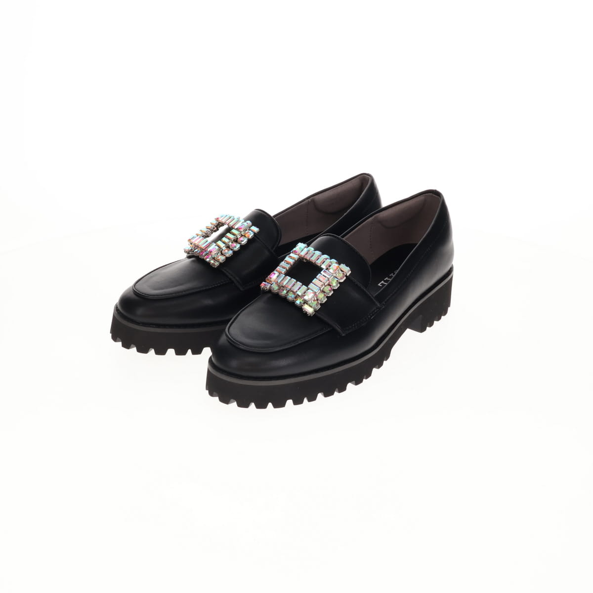 《予約／9月下旬入荷予定》【26AW】ビジューバックルトラックソールローファー/564303