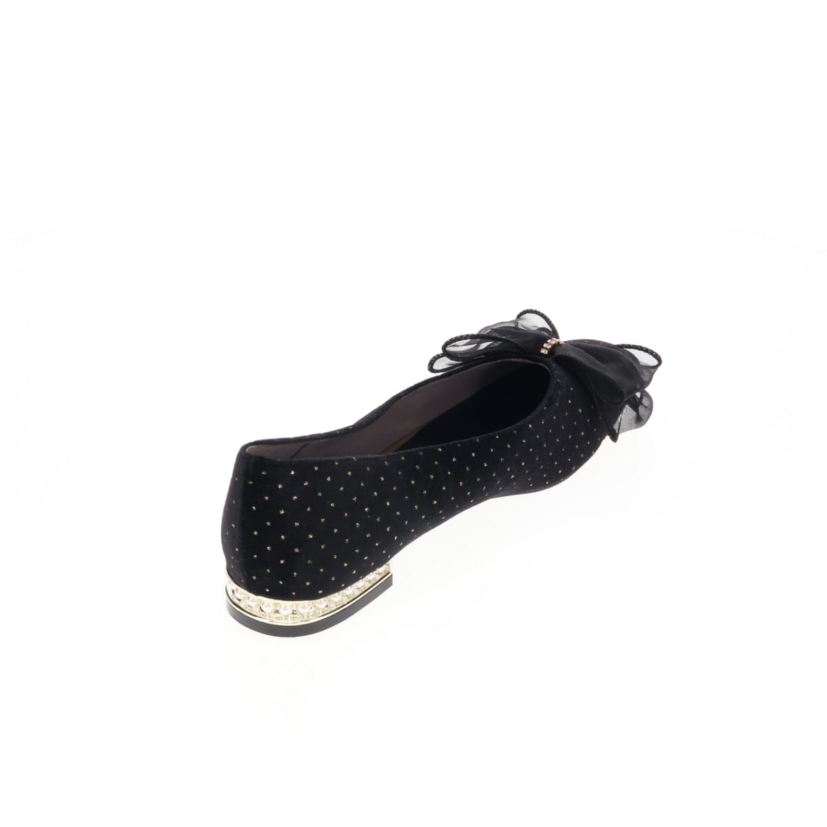 《予約／9月下旬入荷予定》【26AW】チュールリボンフラットパンプス/564308