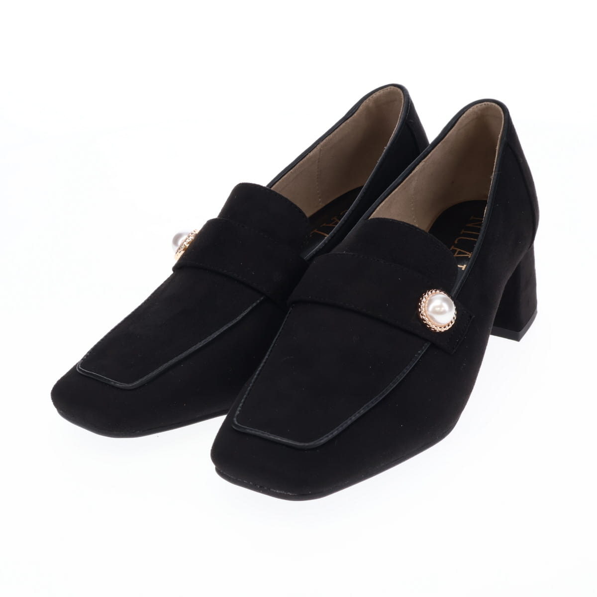 《予約／10月上旬入荷予定》【26AW】パールモチーフヒールローファー/564310