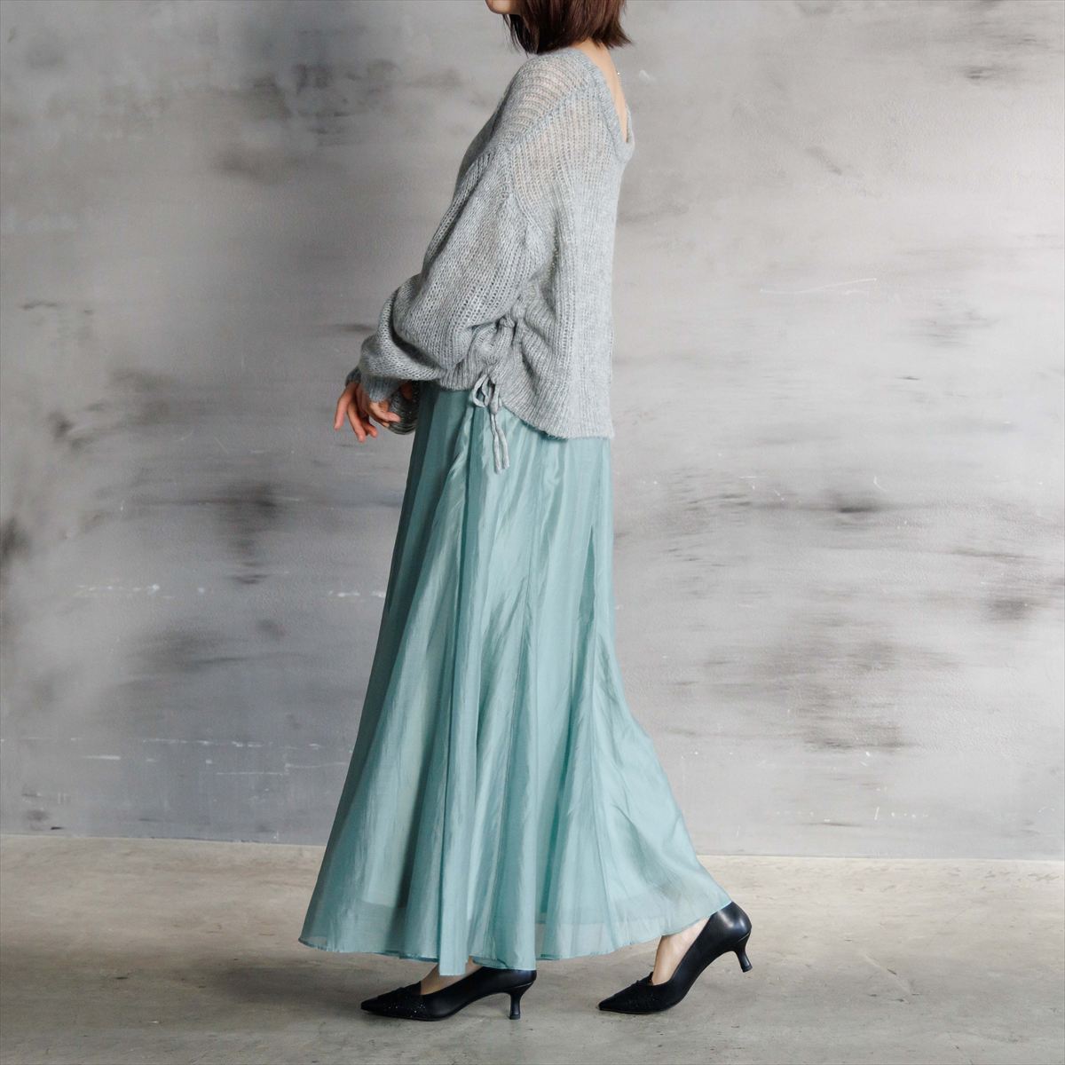 【26AW】オーガンジードレープパンプス/564311