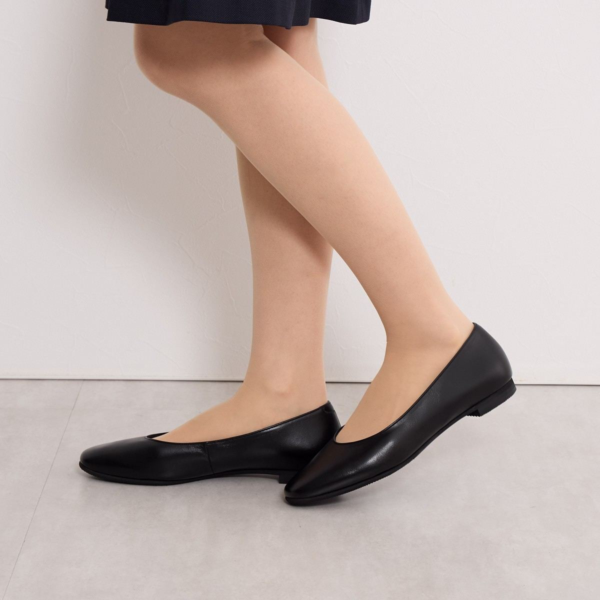 1.5㎝ヒールブラックパンプス/600007