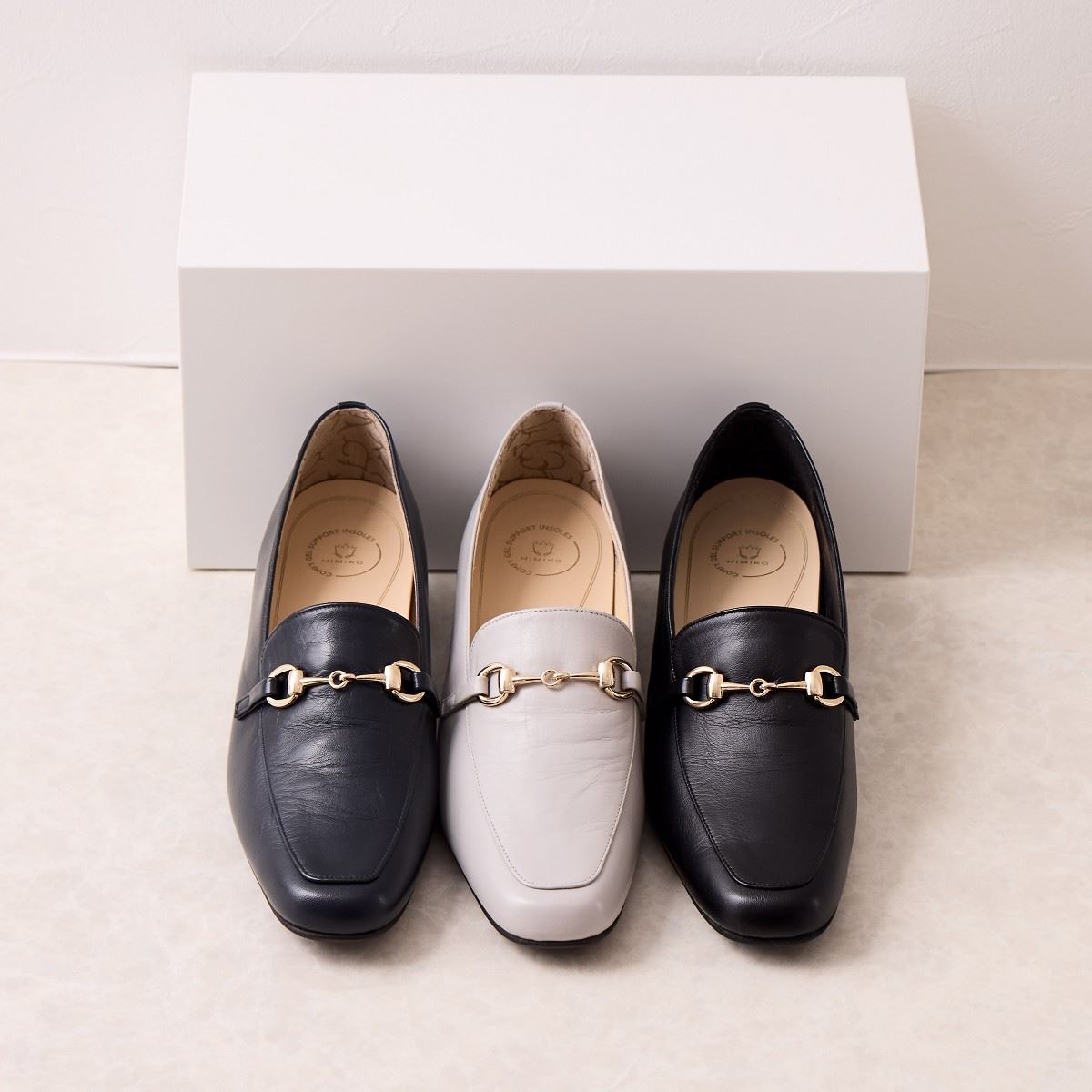 《一部予約/10月上旬頃入荷予定》【25AW】【快適ウォークパンプス】ビットデザインヒールローファー/605003
