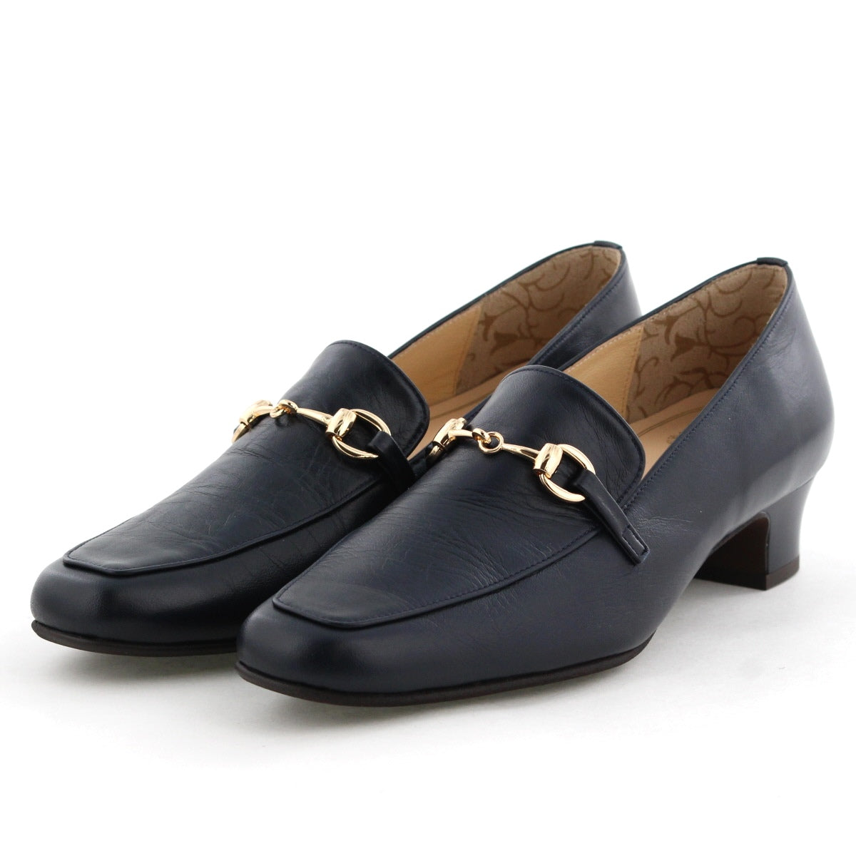 【SALE】ビットデザインヒールローファー/705003