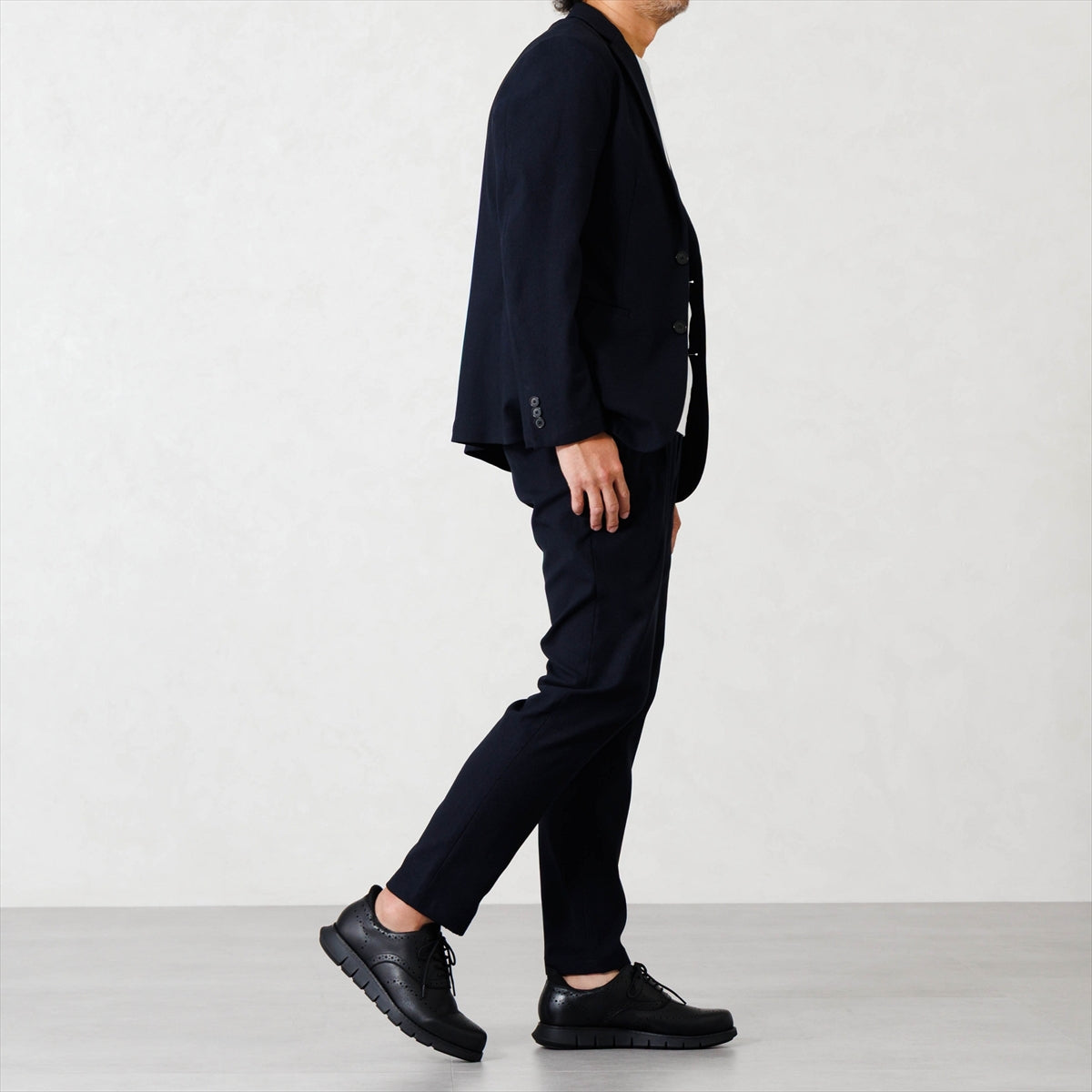 【26AW】【瞬間フィット】メンズハンズフリーウィングチップオックスフォード/607103