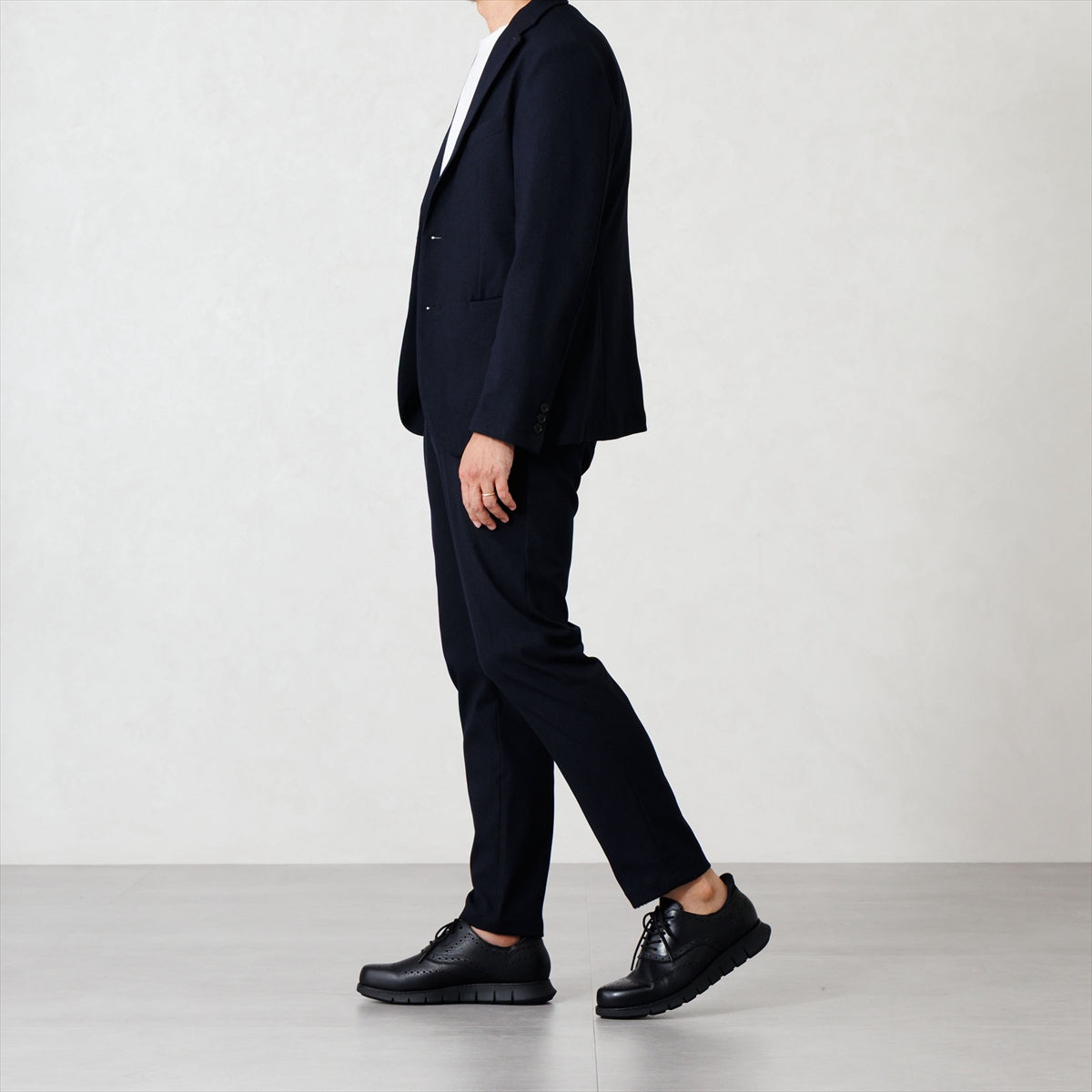 【26AW】【瞬間フィット】メンズハンズフリーウィングチップオックスフォード/607103