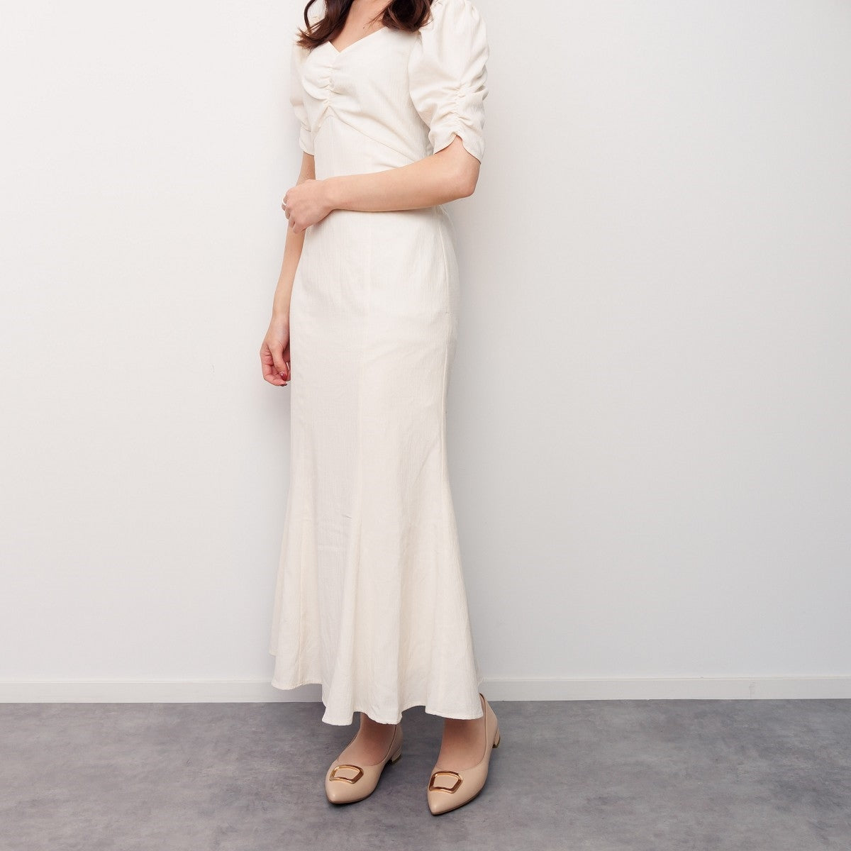 【SALE】【WEB限定デザイン】バックルデザインローヒールパンプス/631151