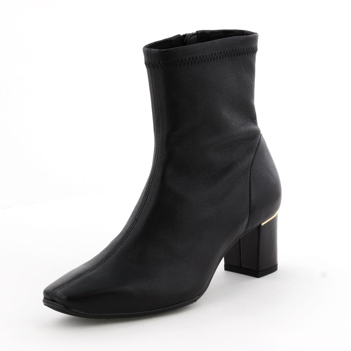 【SALE】5.5㎝ヒールシープレザーストレッチブーツ/631404